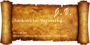 Jankovits Veronika névjegykártya