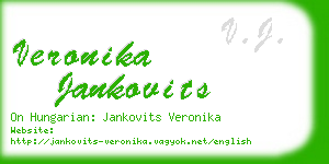 veronika jankovits business card